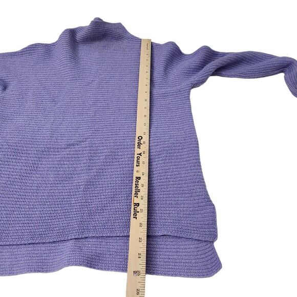 Bartolini Sweater Womens Small Purple Wool Cashmere Blend Mock Neck Italy - Picture 9 of 9